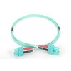 DIGITUS Glasfaser-Patchkabel, SC auf SC Multimode 50/125 µ, Duplex Länge 1 m Klasse OM3