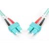 DIGITUS Glasfaser-Patchkabel, SC auf SC Multimode 50/125 µ, Duplex Länge 1 m Klasse OM3