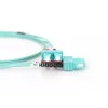 DIGITUS Glasfaser-Patchkabel, SC auf SC Multimode 50/125 µ, Duplex Länge 1 m Klasse OM3