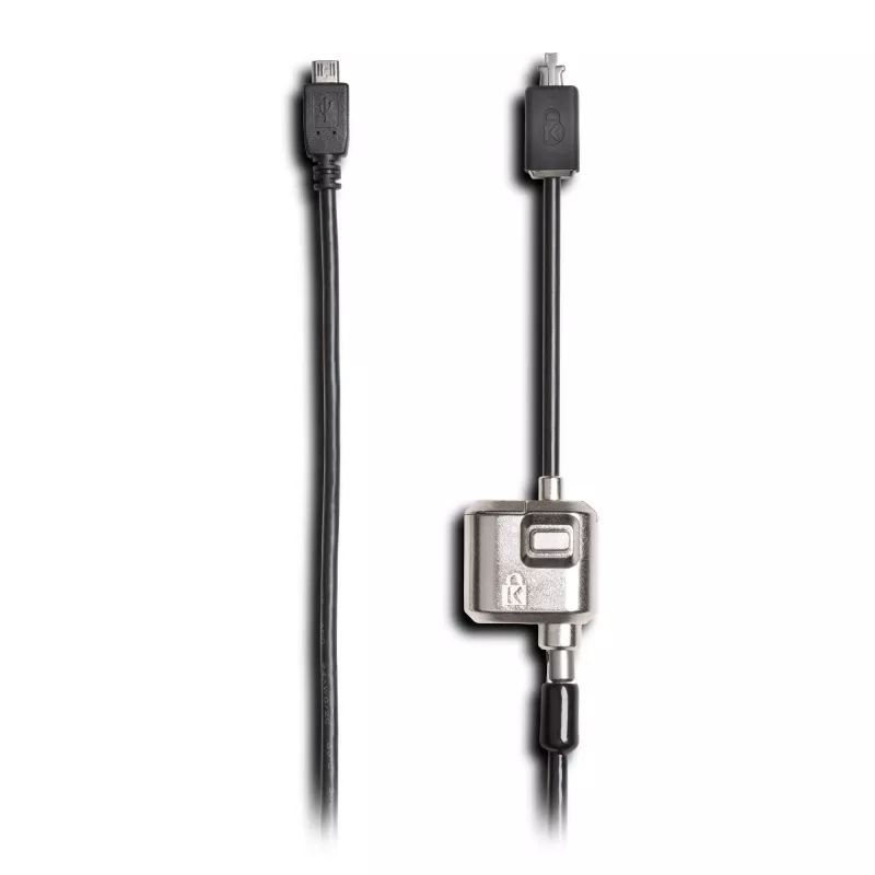 Kensington MiniSaver Mobile Keyed Lock, 1,8 m, Kensington, Schlüssel, Flachschlüssel, Kohlenstoffstahl, Schwarz