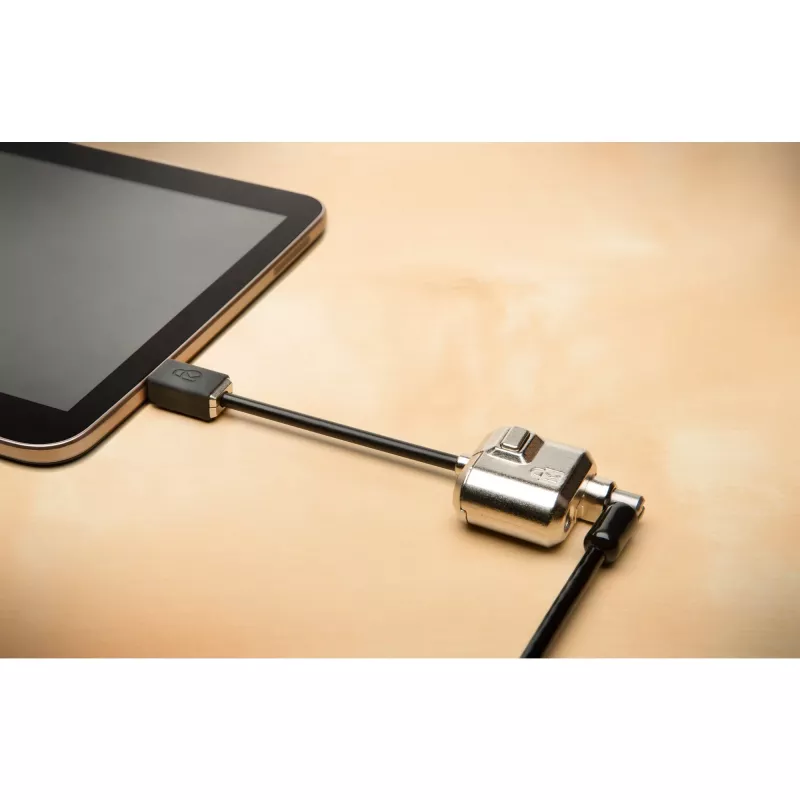 Kensington MiniSaver Mobile Keyed Lock, 1,8 m, Kensington, Schlüssel, Flachschlüssel, Kohlenstoffstahl, Schwarz
