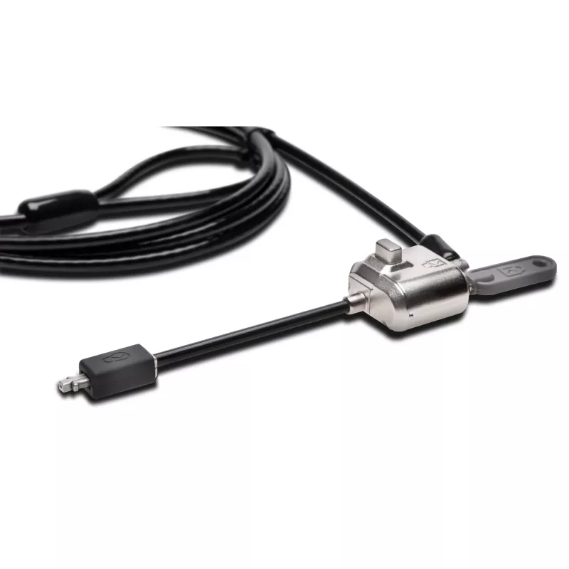 Kensington MiniSaver Mobile Keyed Lock, 1,8 m, Kensington, Schlüssel, Flachschlüssel, Kohlenstoffstahl, Schwarz