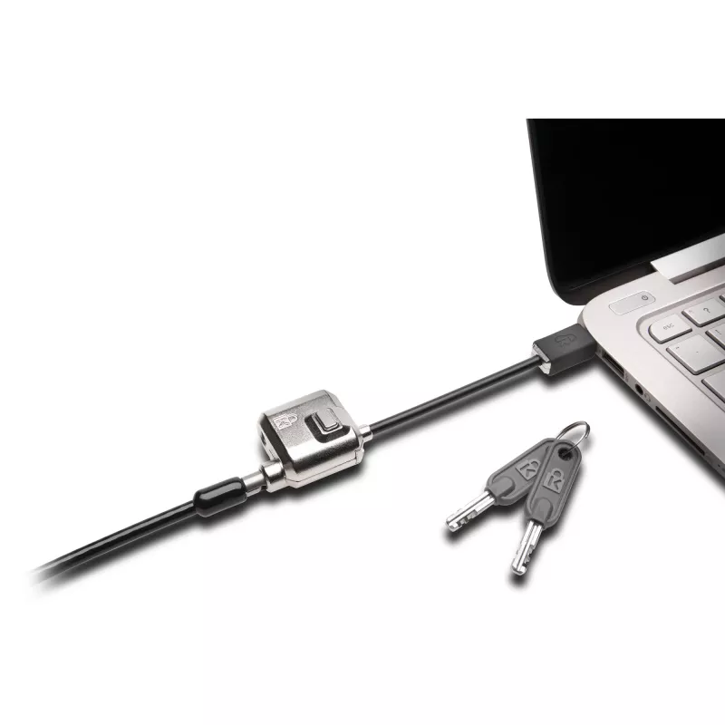 Kensington MiniSaver Mobile Keyed Lock, 1,8 m, Kensington, Schlüssel, Flachschlüssel, Kohlenstoffstahl, Schwarz