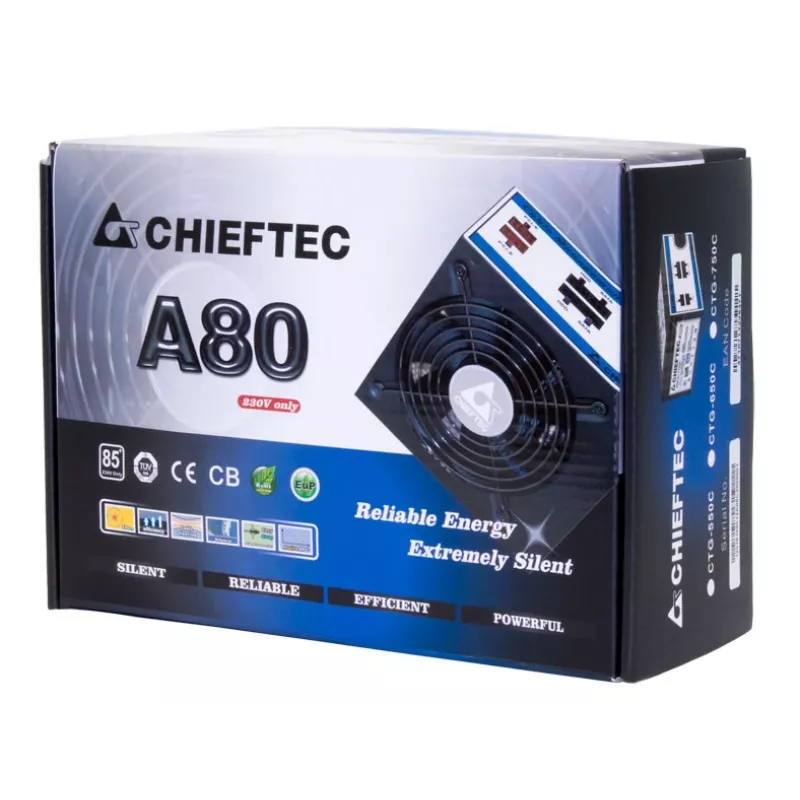 Chieftec CTG-550C Netzteil 550 W 20+4-polig ATX ATX Schwarz