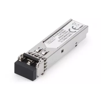 DIGITUS 1,25 Gbit/s SFP-Modul, Bis zu 550 m Multimode, LC-Duplex-Stecker 1000Base-SX, 850 nm