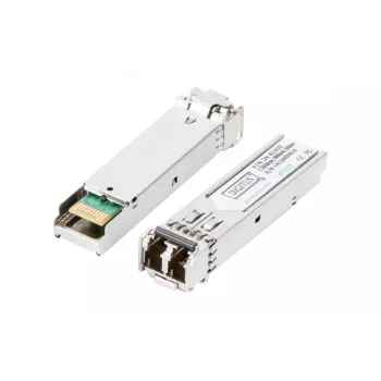DIGITUS 1,25 Gbit/s SFP-Modul, Bis zu 550 m Multimode, LC-Duplex-Stecker 1000Base-SX, 850 nm