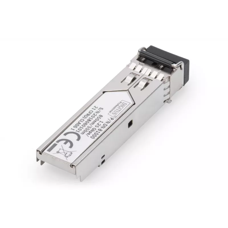 DIGITUS 1,25 Gbit/s SFP-Modul, Bis zu 550 m Multimode, LC-Duplex-Stecker 1000Base-SX, 850 nm
