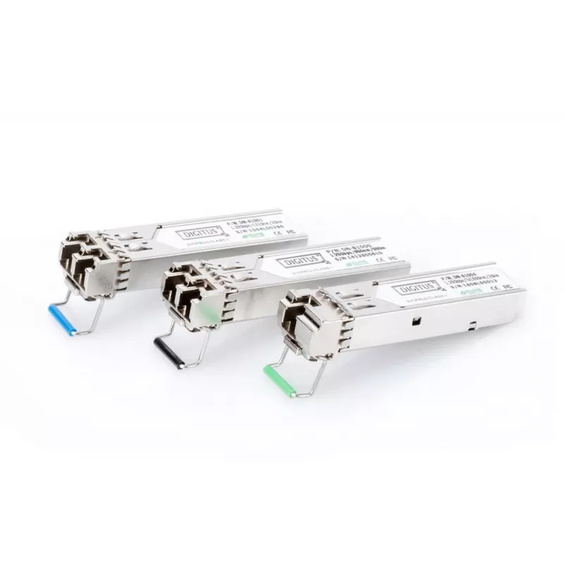DIGITUS 1,25 Gbit/s SFP-Modul, Bis zu 550 m Multimode, LC-Duplex-Stecker 1000Base-SX, 850 nm