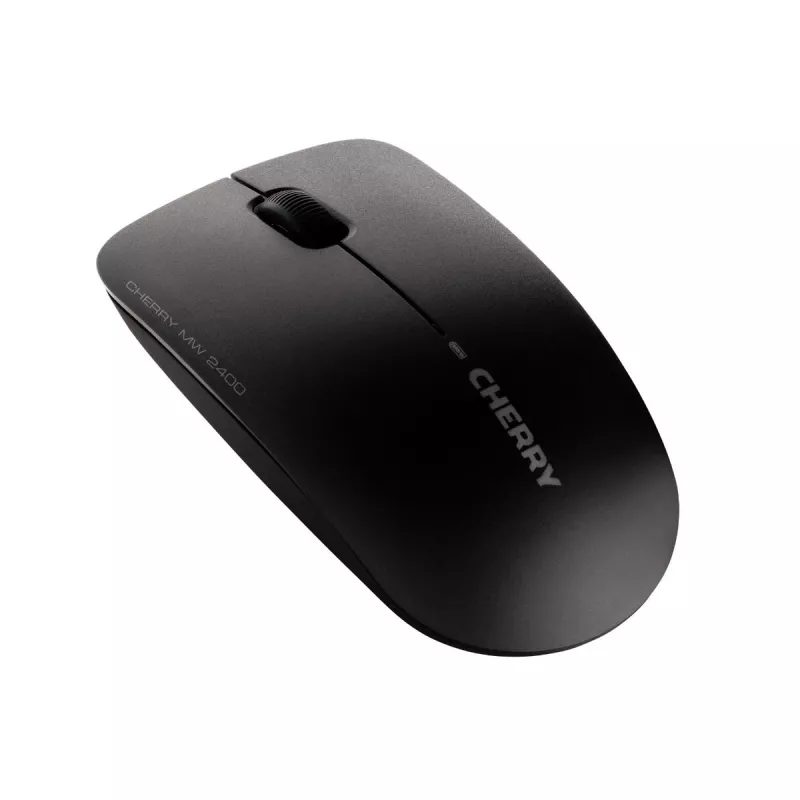 CHERRY MW 2400 Wireless Maus, Schwarz, USB, Ambidextrous, Optical, RF Wireless, 1200 DPI, Schwarz