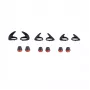 Jabra Evolve 75e Zubehörpaket, Ohrpolster, Gel, Schwarz, Rot