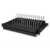 DIGITUS Ausziehbares Regal für Tablets, Laptops, Smartphones 175x483x340 mm, Schwarz