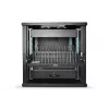 DIGITUS Ausziehbares Regal für Tablets, Laptops, Smartphones 175x483x340 mm, Schwarz