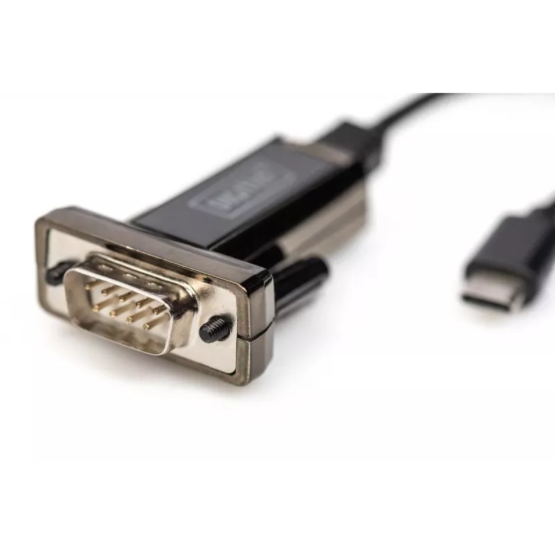 DIGITUS USB Typ-C 2.0 auf Seriell Konverter, DSUB 9M 1m Kabel