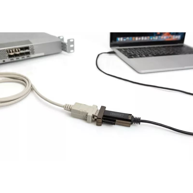 DIGITUS USB Typ-C 2.0 auf Seriell Konverter, DSUB 9M 1m Kabel