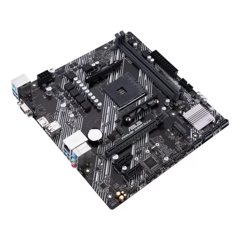 Motherboard ASUS PRIME A520M-K, AMD A520 Chipsatz, Sockel AM4, micro ATX, 2x DDR4, 64 GB, 1x M.2, 4x SATA III, HDMI 2.1