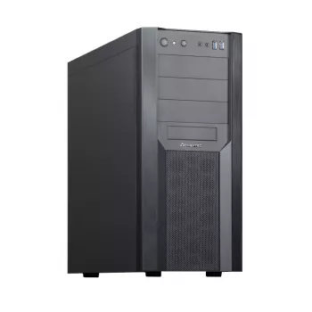 PC-Gehäuse CHIEFTEC CW-01B-OP Tower Schwarz — SPCC, 7×3,5-Zoll-Schächte, 7×2,5-Zoll-Schächte, 3×5,25-Zoll-Schächte, bis zu 410 mm GPU