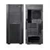PC-Gehäuse CHIEFTEC CW-01B-OP Tower Schwarz — SPCC, 7×3,5-Zoll-Schächte, 7×2,5-Zoll-Schächte, 3×5,25-Zoll-Schächte, bis zu 410 mm GPU