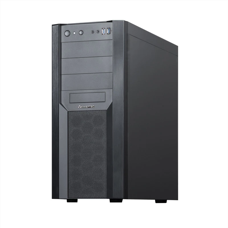 PC-Gehäuse CHIEFTEC CW-01B-OP Tower Schwarz — SPCC, 7×3,5-Zoll-Schächte, 7×2,5-Zoll-Schächte, 3×5,25-Zoll-Schächte, bis zu 410 mm GPU