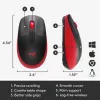 Maus Logitech M190 Wireless USB Rot