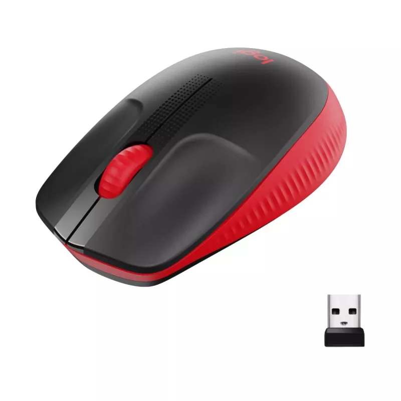 Maus Logitech M190 Wireless USB Rot