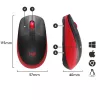 Maus Logitech M190 Wireless USB Rot