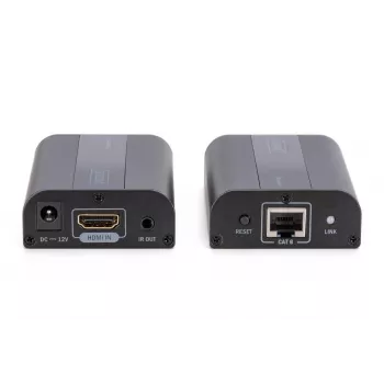 DIGITUS 4K HDMI Extender Set, HDMI 2.0 30/60 m über Netzwerkkabel (CAT6, 6a, 7), UHD 4K2K/60 Hz