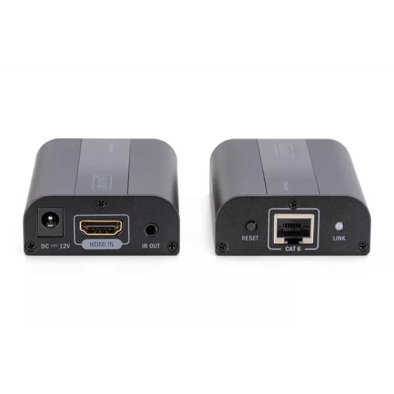 DIGITUS 4K HDMI Extender Set, HDMI 2.0 30/60 m über Netzwerkkabel (CAT6, 6a, 7), UHD 4K2K/60 Hz