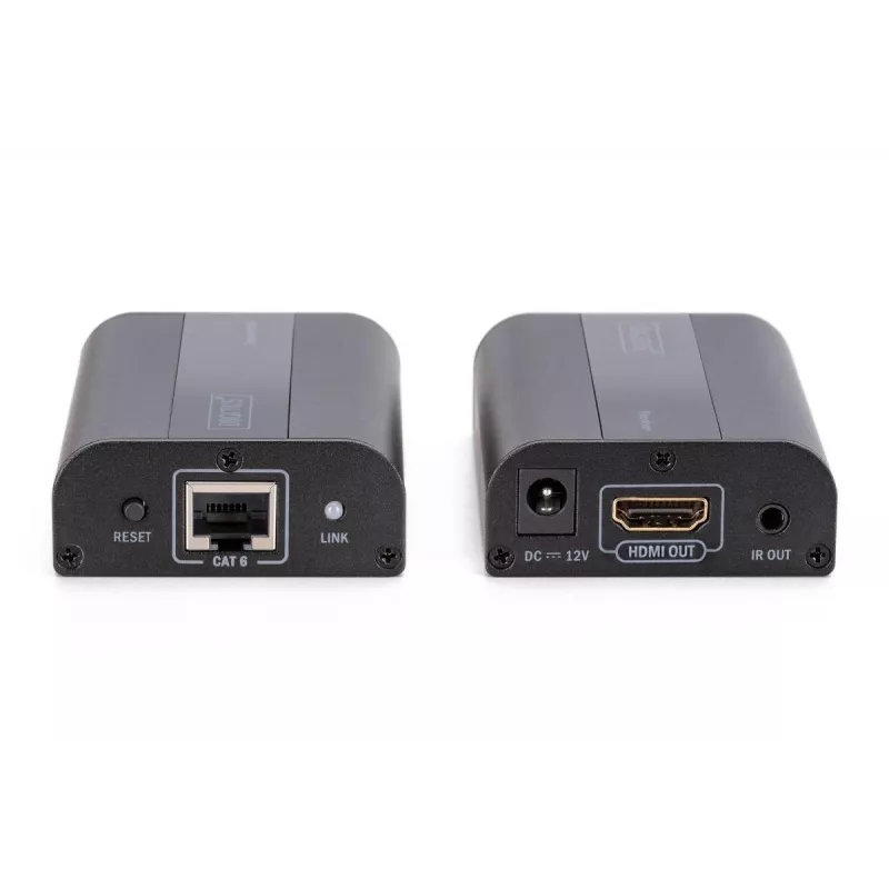 DIGITUS 4K HDMI Extender Set, HDMI 2.0 30/60 m über Netzwerkkabel (CAT6, 6a, 7), UHD 4K2K/60 Hz