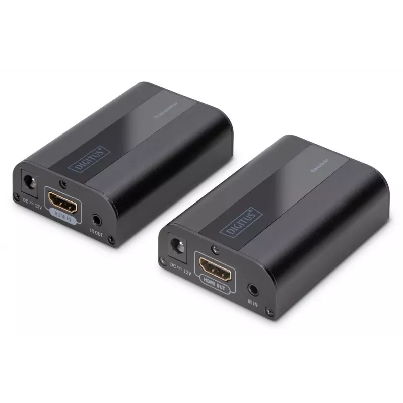 DIGITUS 4K HDMI Extender Set, HDMI 2.0 30/60 m über Netzwerkkabel (CAT6, 6a, 7), UHD 4K2K/60 Hz
