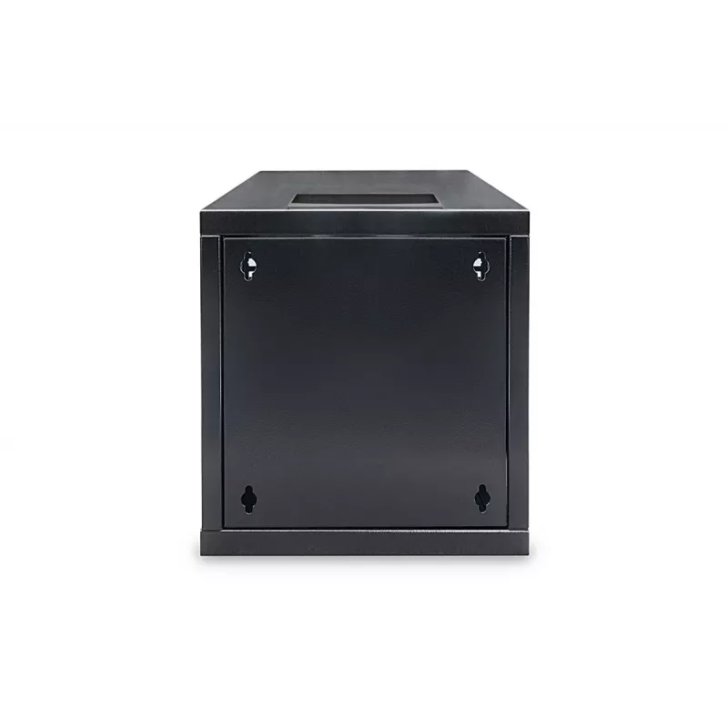 DIGITUS Wandmontageschrank 254 mm (10 Zoll) 6U Wandmontageschrank 330x312x300 mm, Farbe schwarz (RAL 9005)