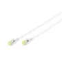 Netzwerkkabel Digitus CAT 6A U/FTP schlank Patchkabel RJ-45 Cat6a 1m Grau