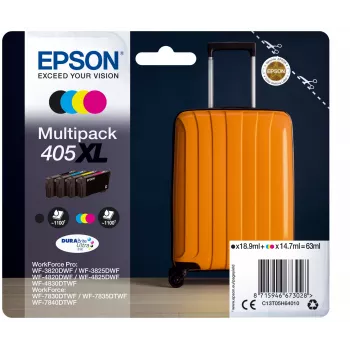 Epson 405XL DURABrite Ultra Tintenpatrone 1 Stück Original Hohe Reichweite (XL) Schwarz, Cyan, Magenta, Gelb