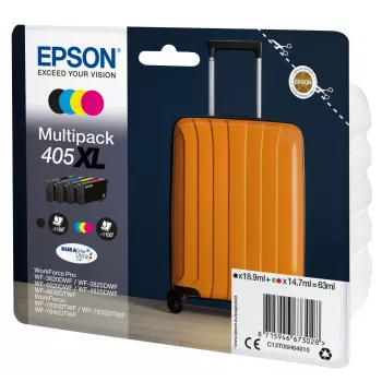 Epson 405XL DURABrite Ultra Tintenpatrone 1 Stück Original Hohe Reichweite (XL) Schwarz, Cyan, Magenta, Gelb