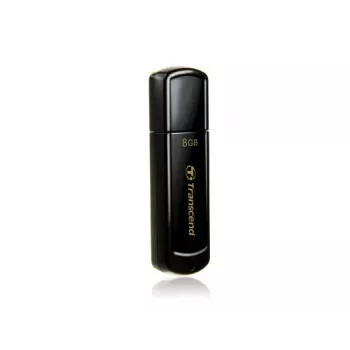 TRANSCEND Jetflash 350 - 8 GB USB-Stick - USB 2.0 - Schwarz