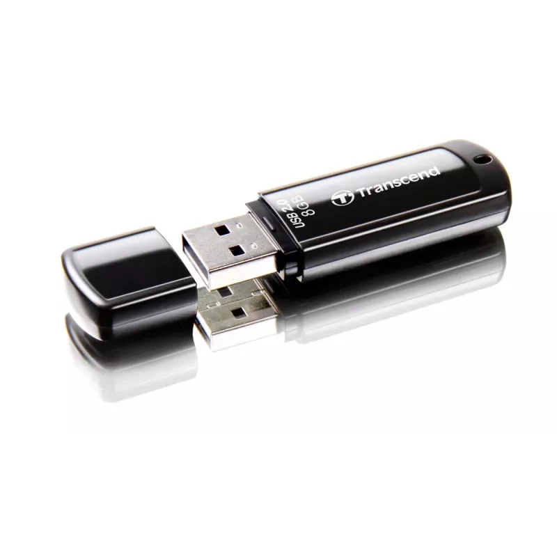 TRANSCEND Jetflash 350 - 8 GB USB-Stick - USB 2.0 - Schwarz