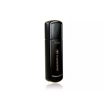 TRANSCEND Jetflash 350 - 16GB USB Stick - USB 2.0 - Schwarz