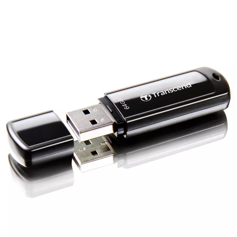 TRANSCEND JetFlash 700 - 64 GB USB-Stick - USB 3.0 - Schwarz