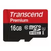 Flash-Speicher Transcend 16GB MicroSDHC Class 10 UHS-I TS16GUSDCU1