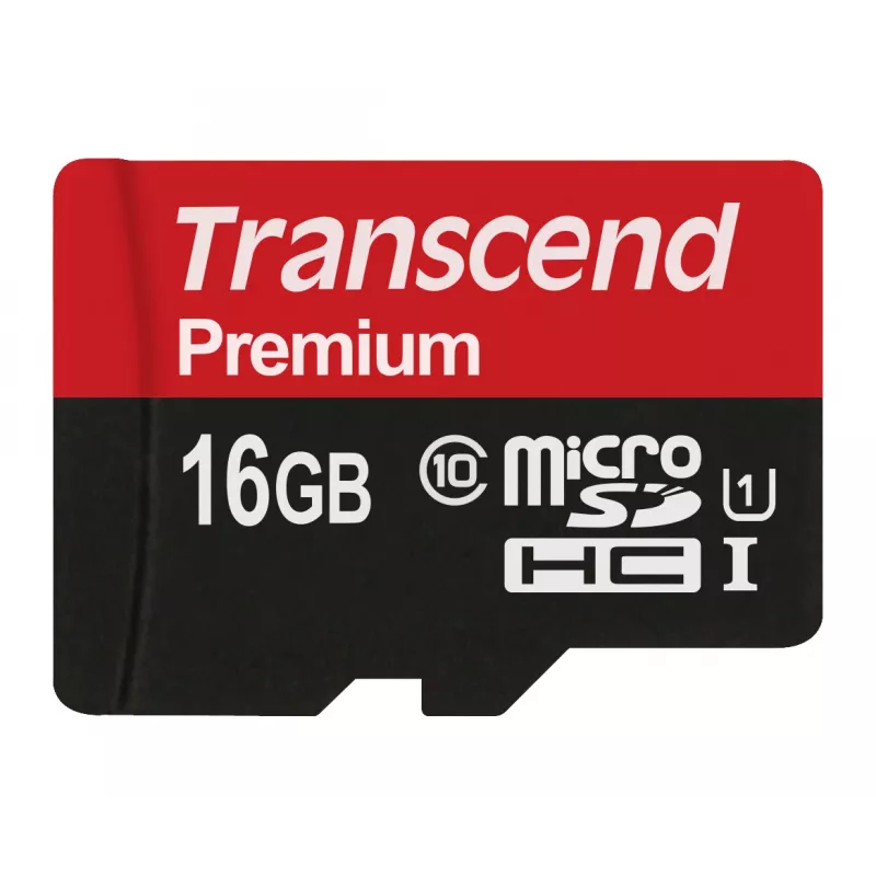 Flash-Speicher Transcend 16GB MicroSDHC Class 10 UHS-I TS16GUSDCU1