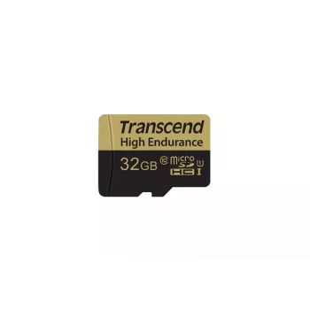 Flash-Speicher Transcend 32 GB MicroSDHC Klasse 10 Adapter TS32GUSDHC10