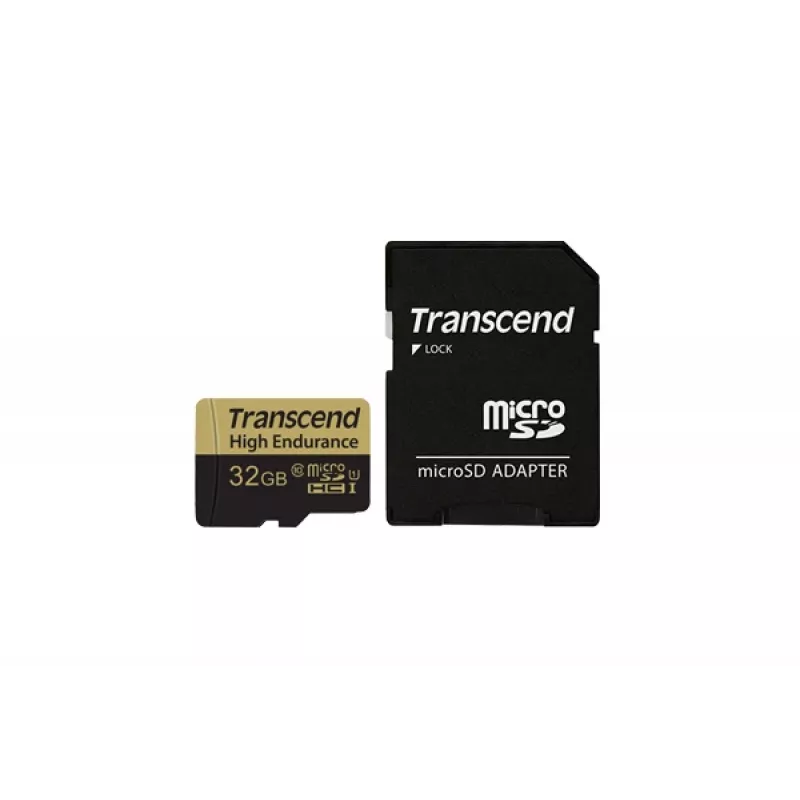 Flash-Speicher Transcend 32 GB MicroSDHC Klasse 10 Adapter TS32GUSDHC10