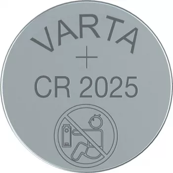 VARTA Batterie Lithium Knopfzelle CR2025 3V 1x5