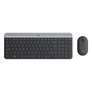 LOGITECH schlank Wireless Tastatur-Maus-Combo Mk470 - Graphite - Deutsch Qwertz