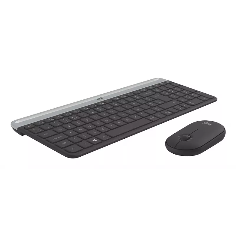 LOGITECH schlank Wireless Tastatur-Maus-Combo Mk470 - Graphite - Deutsch Qwertz
