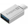 Sandberg USB-C auf USB 3.0 Dongle, USB 3.2 Gen 1 (3.1 Gen 1) Type-C, USB 3.2 Gen 1 (3.1 Gen 1) Type-A, Silber, Aluminium, 5 g, 80 mm