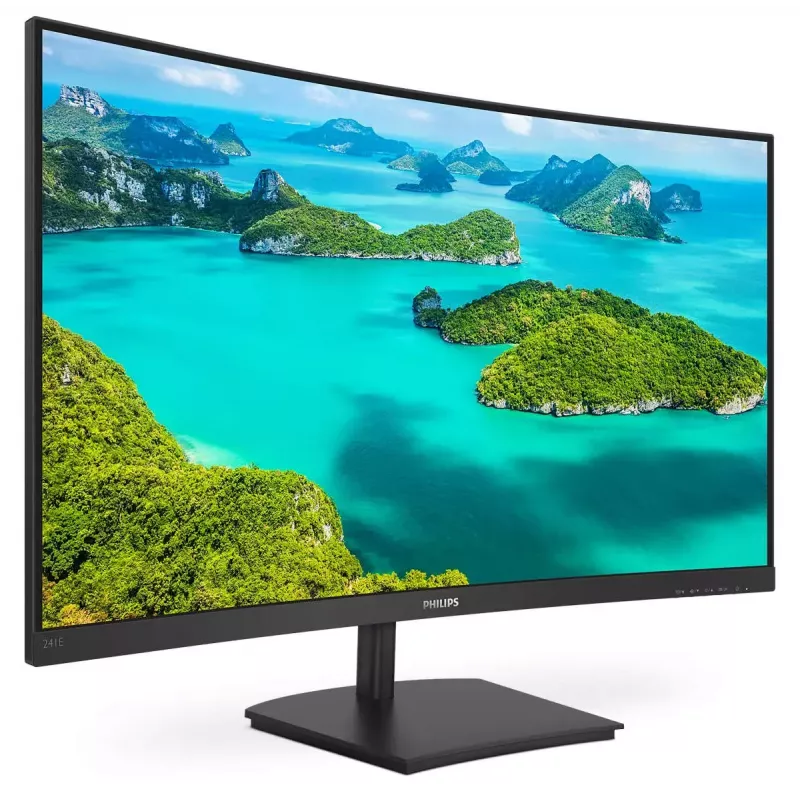 Philips E Line 241E1SC/00 Computer Monitor 59,9 cm (23,6 Zoll) 1920 x 1080 Pixel Full HD LED Schwarz