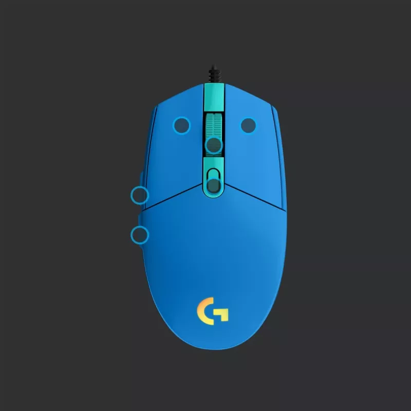 Gaming-Maus Logitech G G203 LIGHTSYNC USB Typ-A