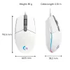 LOGITECH G203 Lightsync Gaming-Maus USB Weiß