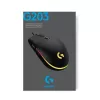 LOGITECH G203 Lightsync Gaming-Maus USB Weiß