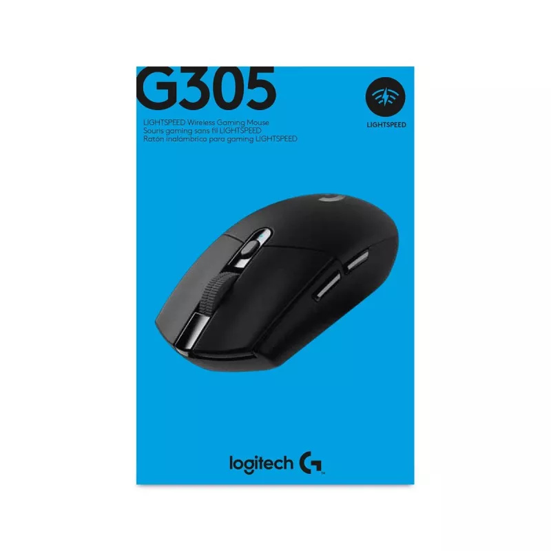 LOGITECH G305 Lightspeed Wireless Gaming-Maus Schwarz Ewr 2